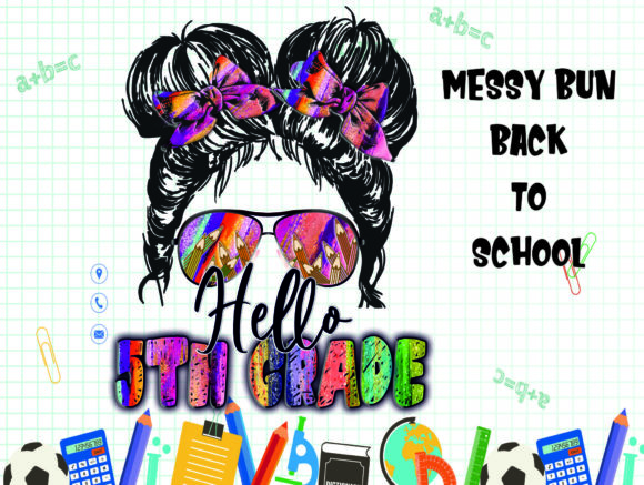 5th-grade Messy Bun Sublimation: Graphics & Crafts