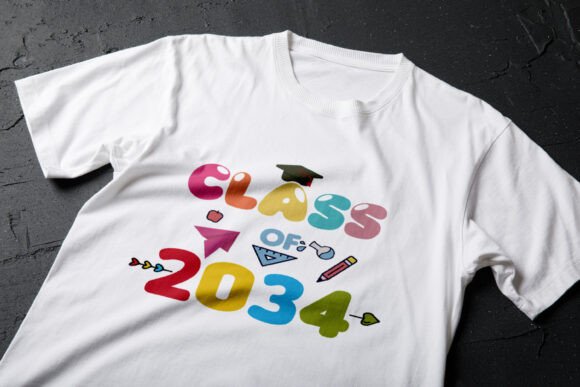 Class of 2034 Shirt Pre-K T-Shirt: Graphics and T-Shirt Designs