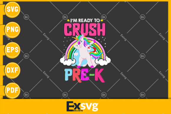 I'm Ready to Crush Pre-K T-shirt Graphics