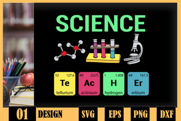 Science Teacher Chemist Physicist Graphics & Crafts